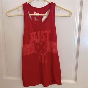 Girls Nike tank top. Size large. Red tank.